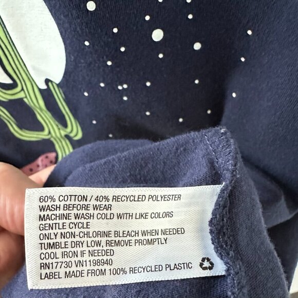 Blue XXL Night Desert Cactus Men's Goodfellow Tee Shirt - Picture 4 of 5